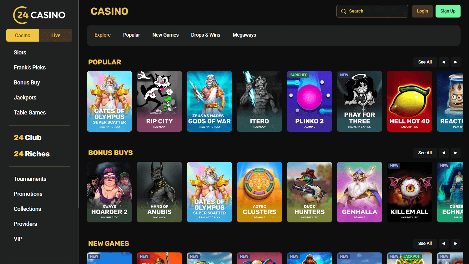Online slot games library at Irish casinos